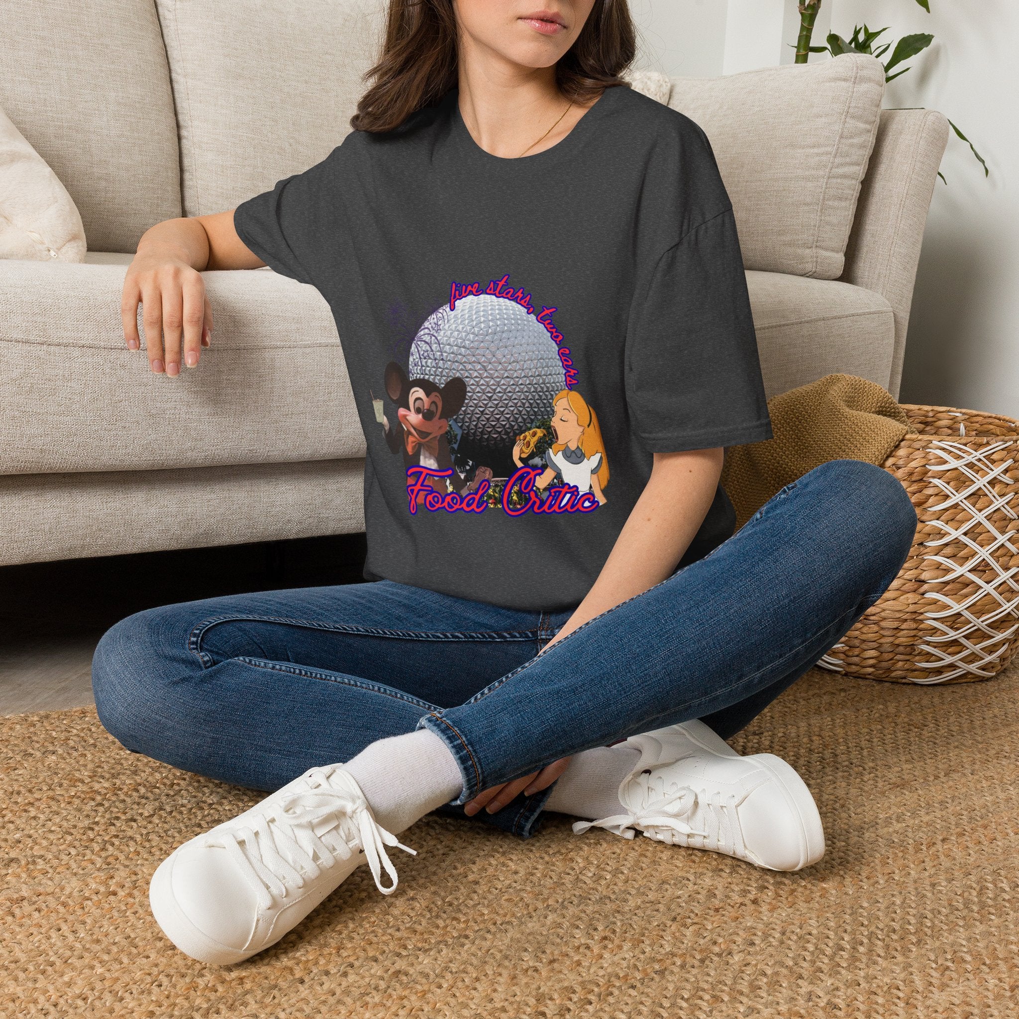 'Food Critic' Retro Theme Park Mickey & Alice Design