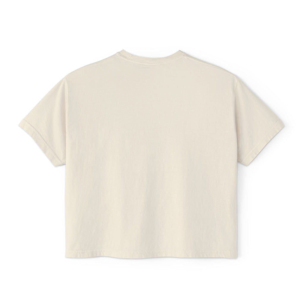 Cute Coffee & Donut Tee — Women’s Boxy Cropped T-Shirt