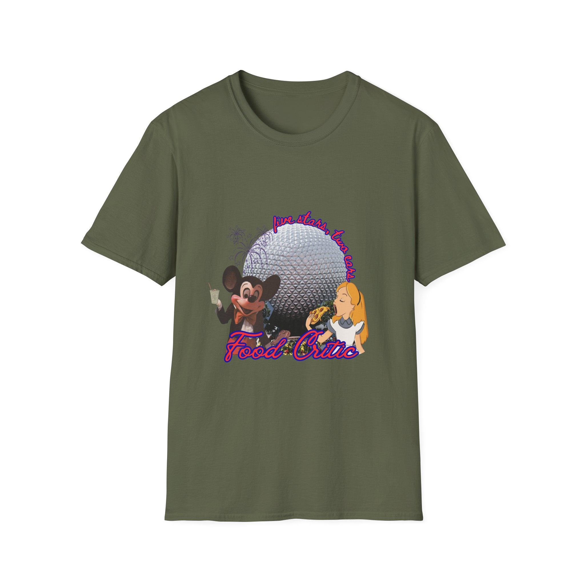 'Food Critic' Retro Theme Park Mickey & Alice Design