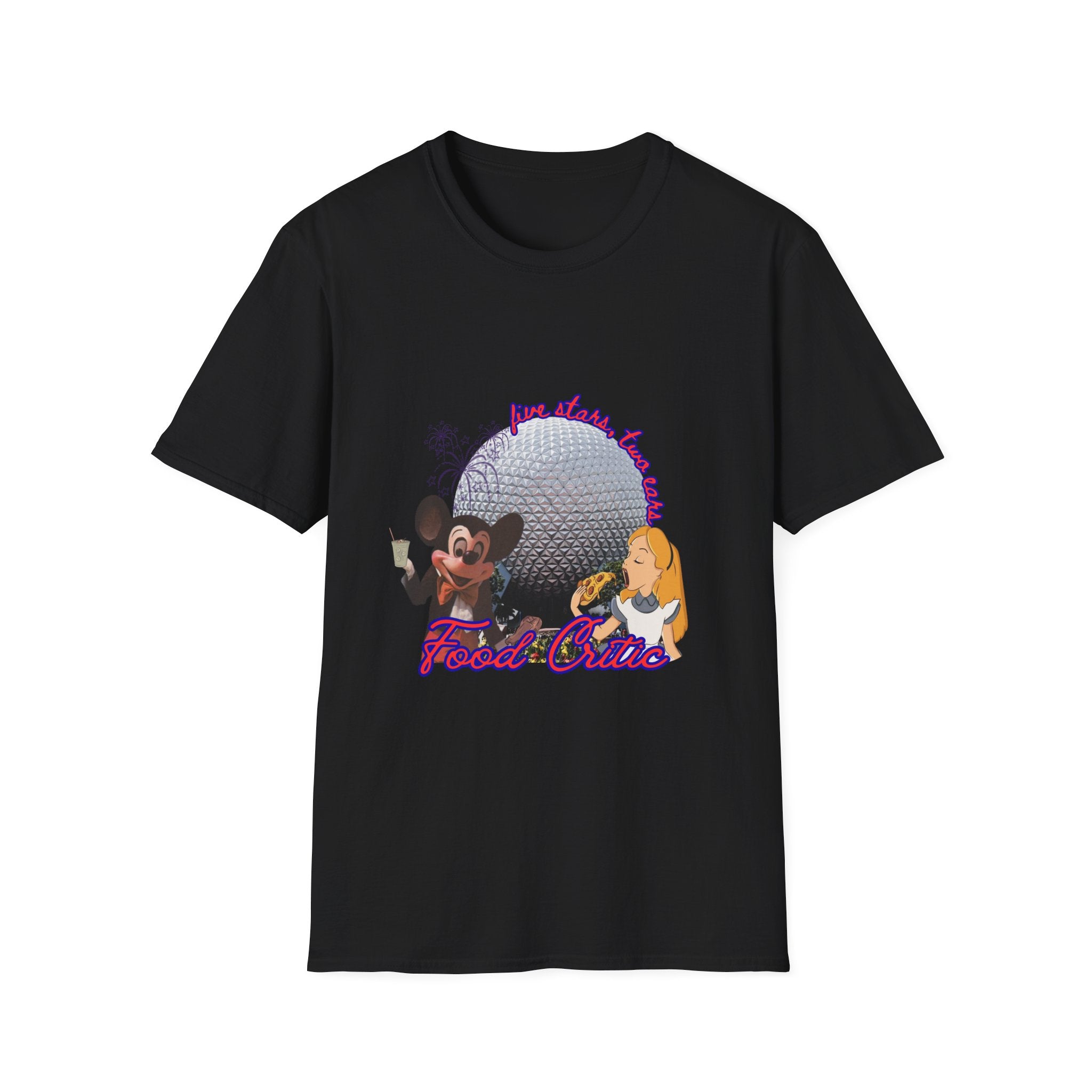 'Food Critic' Retro Theme Park Mickey & Alice Design