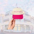 Monochrome Pink Monorail Trucker Hat