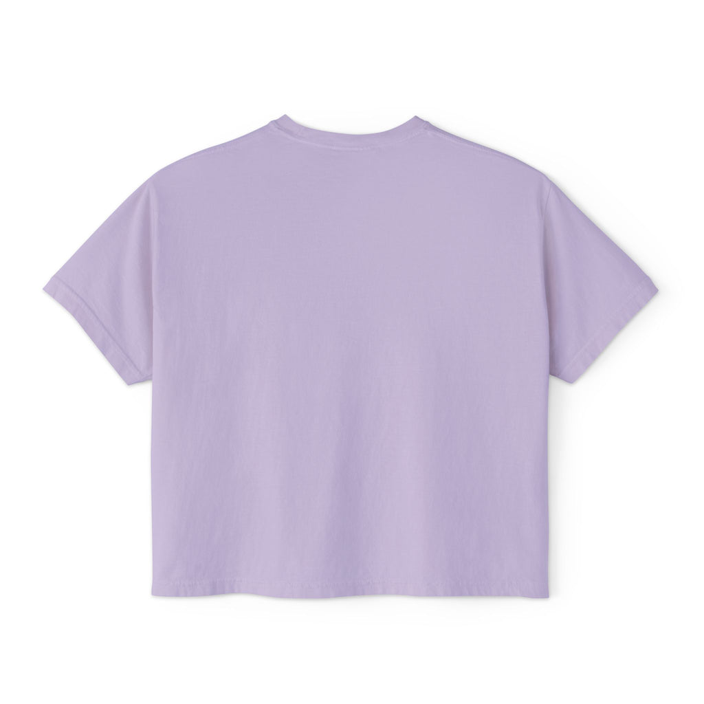 Cute Coffee & Donut Tee — Women’s Boxy Cropped T-Shirt
