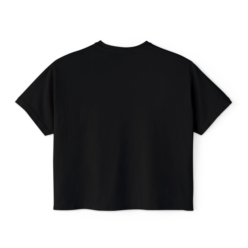 Cute Coffee & Donut Tee — Women’s Boxy Cropped T-Shirt