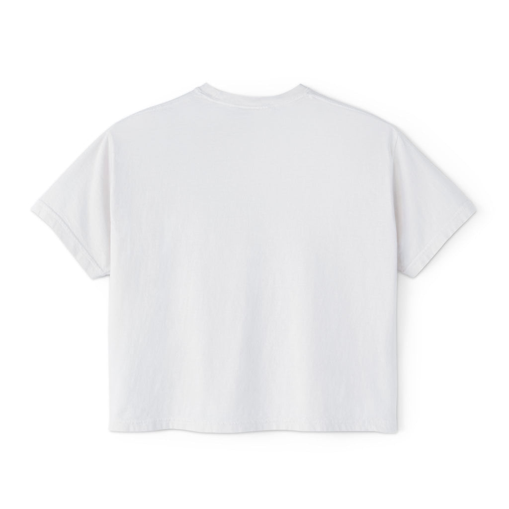 Cute Coffee & Donut Tee — Women’s Boxy Cropped T-Shirt